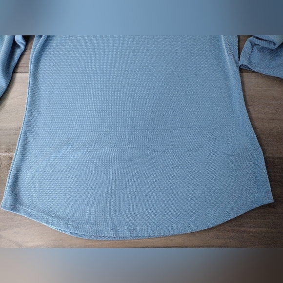 Segments textured modal tencel blend 3/4 sleeve top - Picture 10 of 12